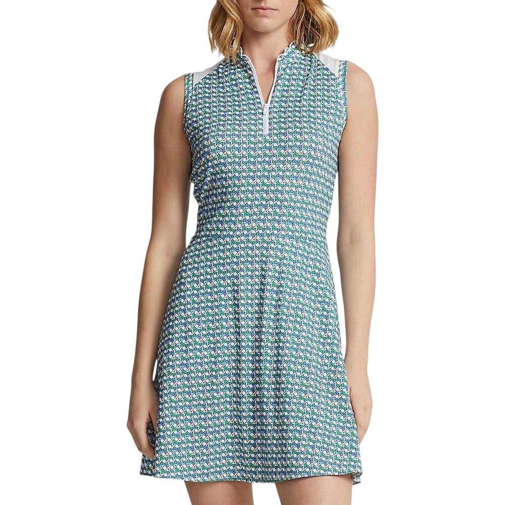 Ralph Lauren, RLX, Women's 'Airflow' Mini Golf Dress, Sleeveless, Blue, Large